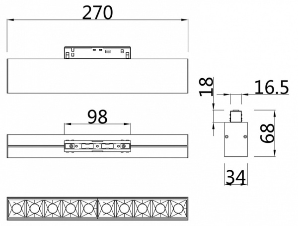 Фото Накладной светильник Maytoni Points TR014-2-20W3K-W