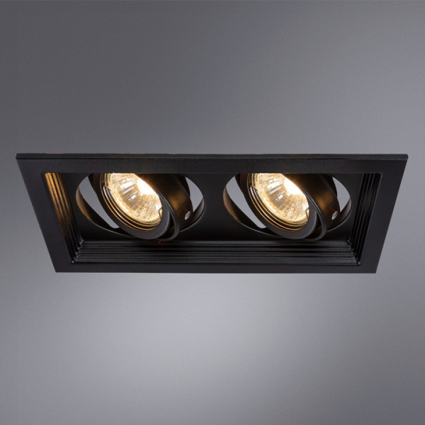 Фото Встраиваемый светильник Arte Lamp Canis A6661PL-2BK