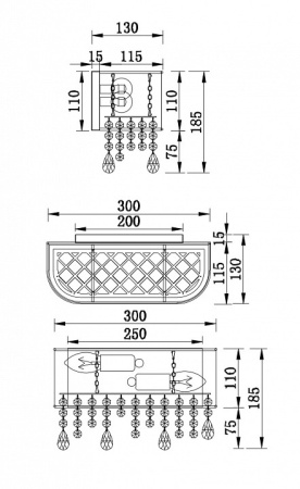 Фото Накладной светильник Maytoni Manfred MOD600WL-02W