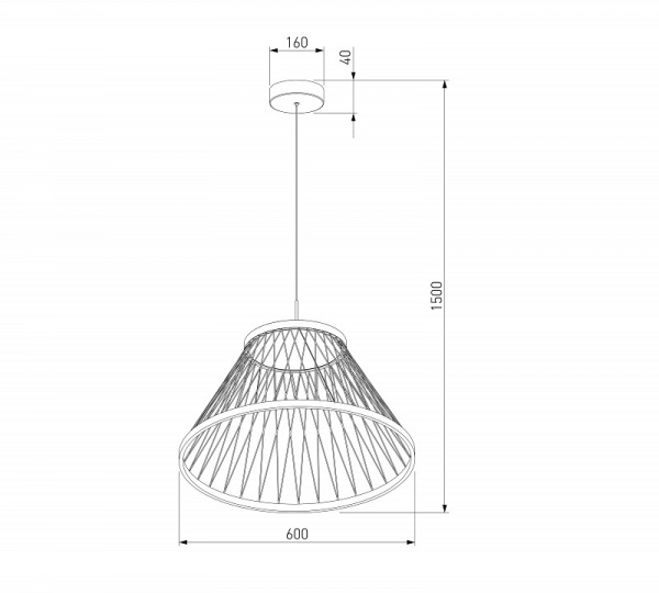 Фото Подвесной светильник Eurosvet Cesta 40017/1 LED коричневый