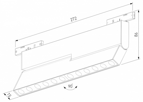 Фото Накладной светильник Elektrostandard Mini Magnetic a067280