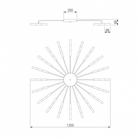 Открыть Потолочная люстра Bogate's Bastone 349 Smart Фото Потолочная люстра Bogate's Bastone 349 Smart