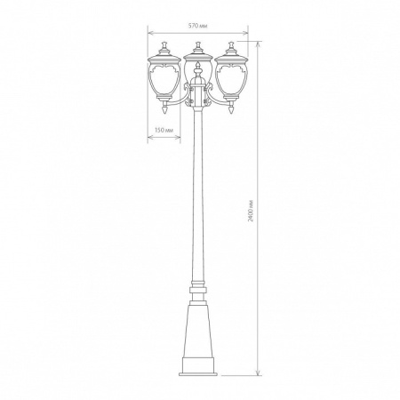 Фото Фонарный столб Elektrostandard Andromeda a028000