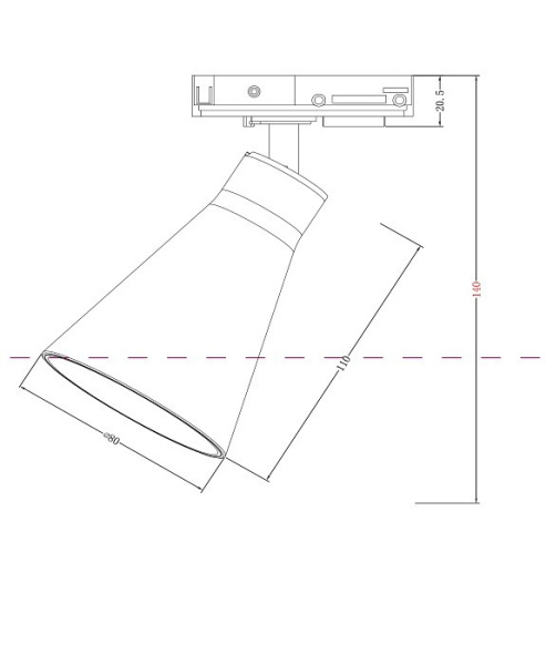 Фото Светильник на штанге Maytoni Virar TR022-1-GU10-W