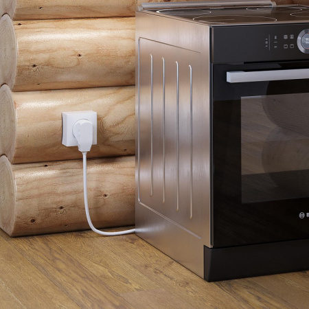 Фото Розетка силовая для электроплиты с вилкой Werkel белый W1189201