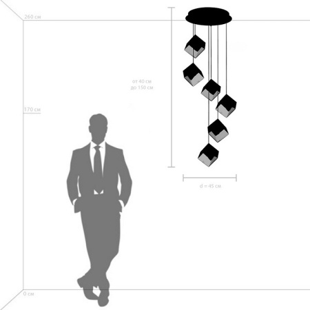 Фото Подвесная люстра Lightstar Qubica 805569