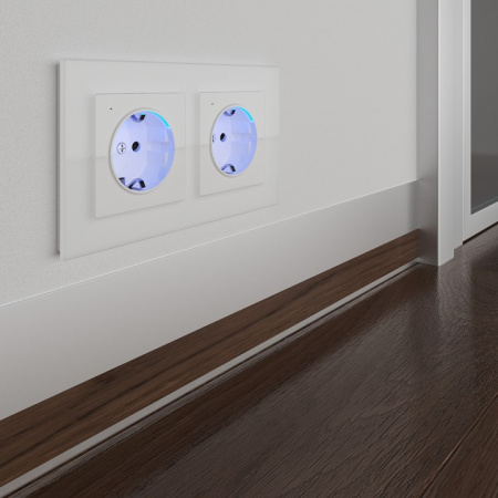 Фото Розетка с заземлением, без рамки Werkel белый W1171401