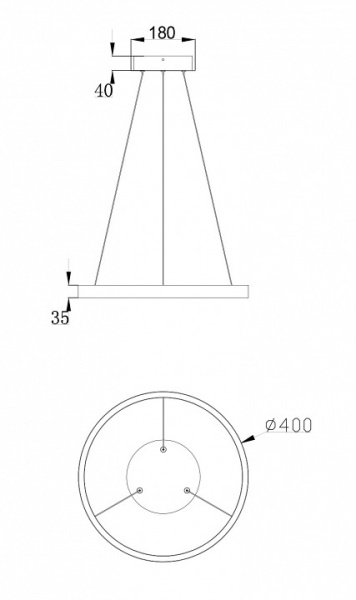 Фото Подвесной светильник Maytoni Rim MOD058PL-L22W4K