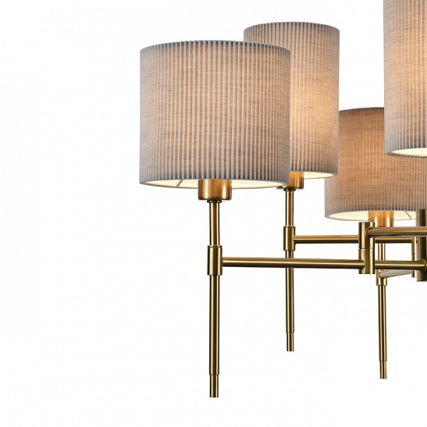 Фото Люстра на штанге Indigo Plisse 13033/6R Brass