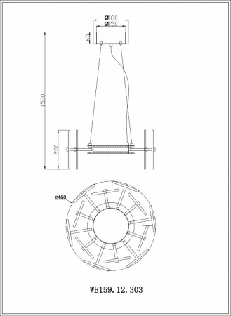 Фото Подвесной светильник Wertmark Nicola WE159.12.303