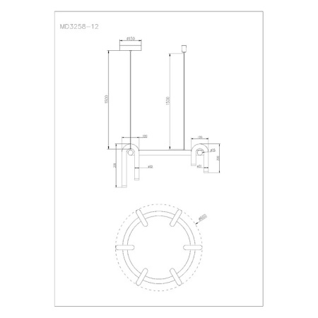 Фото Подвесная люстра Arte Lamp Warhol A3258LM-30BK
