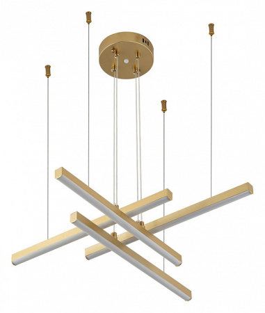 Открыть Подвесная люстра Indigo Paralleli 14017/4P Gold Фото Подвесная люстра Indigo Paralleli 14017/4P Gold