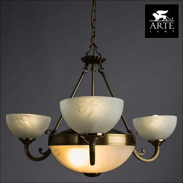 Фото Подвесная люстра Arte Lamp Windsor A3777LM-3-2AB