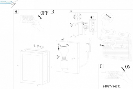 Фото Накладной светильник Eglo Alamonte 1 94831