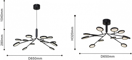 Фото Подвесная люстра F-promo Mugs 4252-12P