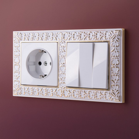 Фото Розетка с заземлением, без рамки Werkel белый W1171301