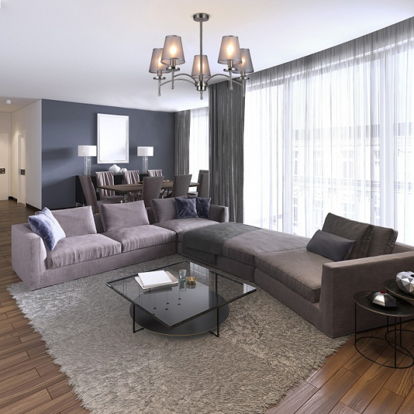 Фото Люстра на штанге Escada Faith 694/5PL Nickel