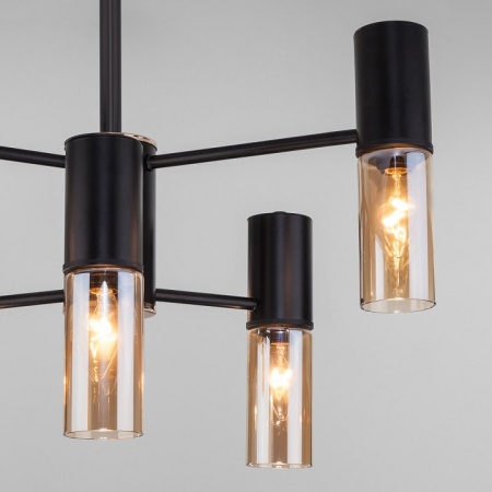 Фото Люстра на штанге Eurosvet Tesoro 70125/6 черный