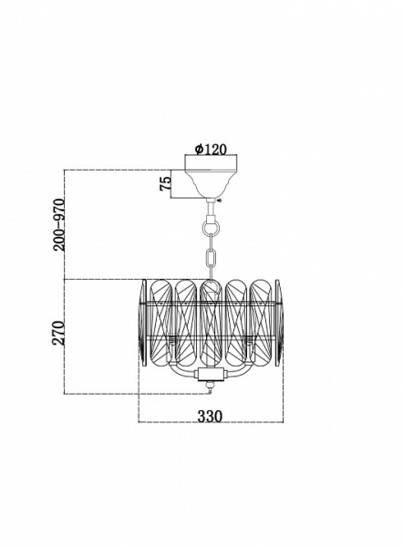 Фото Подвесной светильник Maytoni Suite MOD122PL-03BS