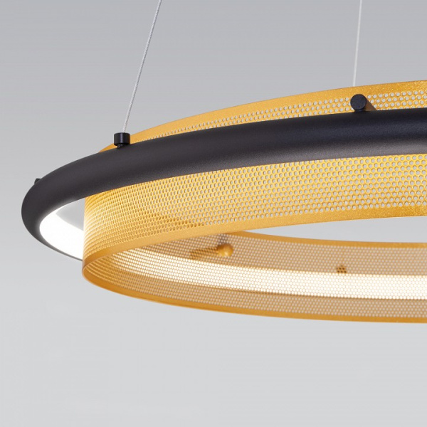 Фото Подвесной светильник Eurosvet Imperio 90241/1 черный/ золото Smart