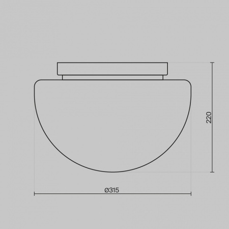 Фото Накладной светильник Maytoni Glassy MOD270CL-01G