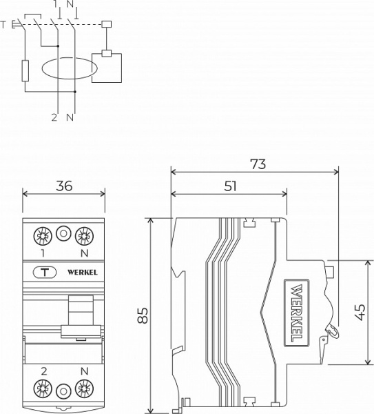 Открыть Устройство защитного отключения 1P Werkel  W912P404 Фото Устройство защитного отключения 1P Werkel  W912P404