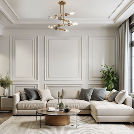 Фото Люстра на штанге Eurosvet Oriens 60166/8 латунь