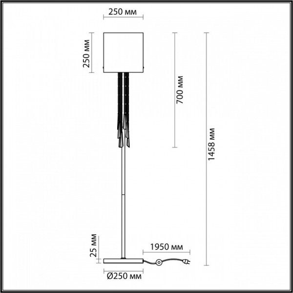 Фото Торшер Odeon Light Nicole 4890/1F