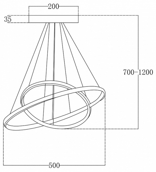 Фото Подвесной светильник Escada Euler 10228/2LED