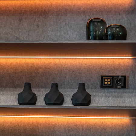 Фото Розетка акустическая без рамки Werkel черный матовый W1185008