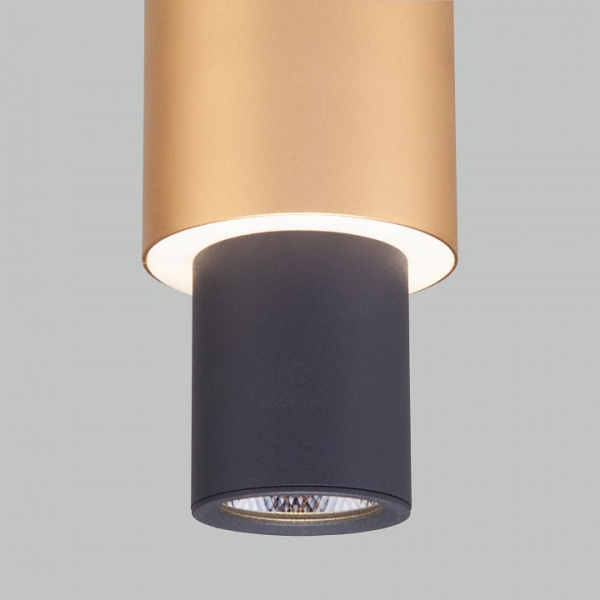 Фото Подвесной светильник Eurosvet Bento 50204/1 LED черный/матовое золото