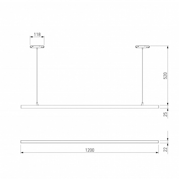 Фото Подвесной светильник Elektrostandard Slim Magnetic a064803