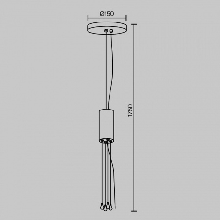 Фото Подвес Maytoni Zon C032C-04-B-1