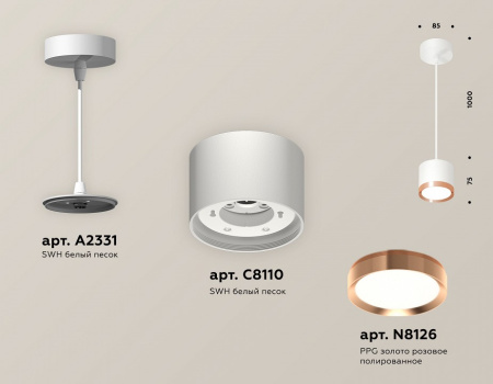 Открыть Подвесной светильник Ambrella Light XP XP8110012 Фото Подвесной светильник Ambrella Light XP XP8110012