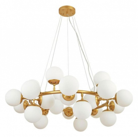 Открыть Подвесная люстра Arte Lamp Bolla A1664SP-25GO Фото Подвесная люстра Arte Lamp Bolla A1664SP-25GO