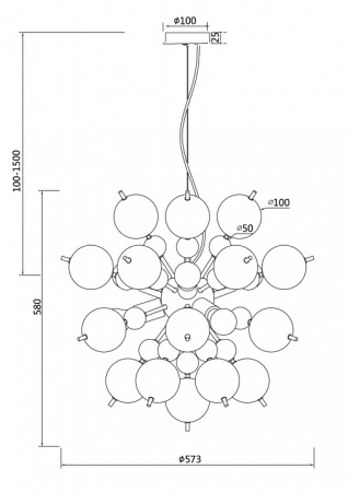 Фото Подвесная люстра Maytoni Bolla MOD133PL-06CH