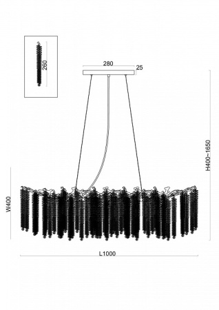Фото Подвесная люстра Freya Mineral FR1010PL-10G1