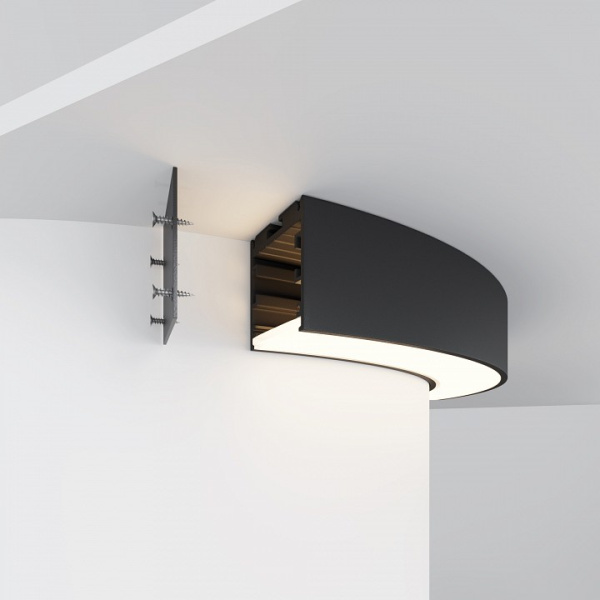 Фото Профиль накладной Maytoni Led strip ALM-3535R-B-D-90°-0.3M