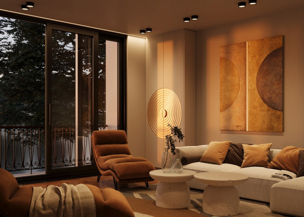 Фото Накладной светильник Maytoni Glare C091CL-12W3K-B