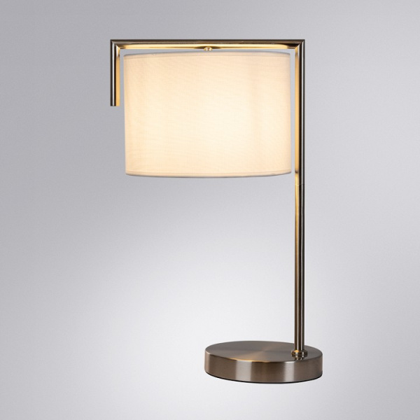Открыть Настольная лампа декоративная Arte Lamp Aperol A5031LT-1SS Фото Настольная лампа декоративная Arte Lamp Aperol A5031LT-1SS