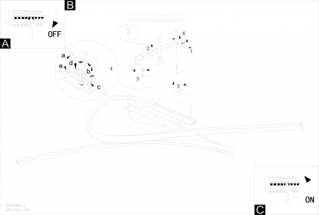 Фото Накладной светильник Eglo Palozza 97361