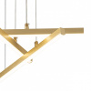 Открыть Подвесная люстра Indigo Paralleli 14017/3P Gold Фото Подвесная люстра Indigo Paralleli 14017/3P Gold