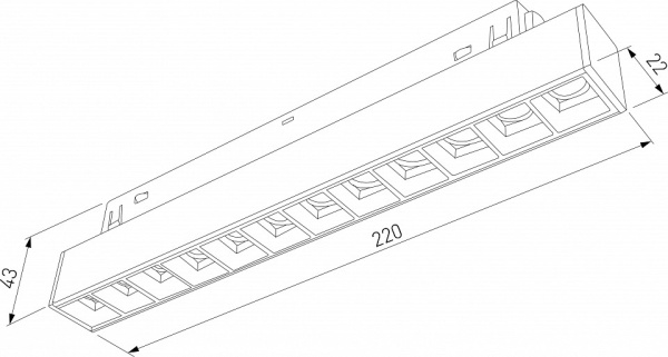 Фото Встраиваемый светильник Elektrostandard Slim Magnetic a066584