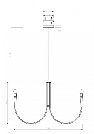 Фото Люстра на штанге Freya Branches FR5253PL-08N