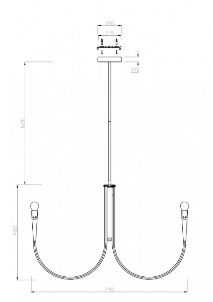 Фото Люстра на штанге Freya Branches FR5253PL-08N