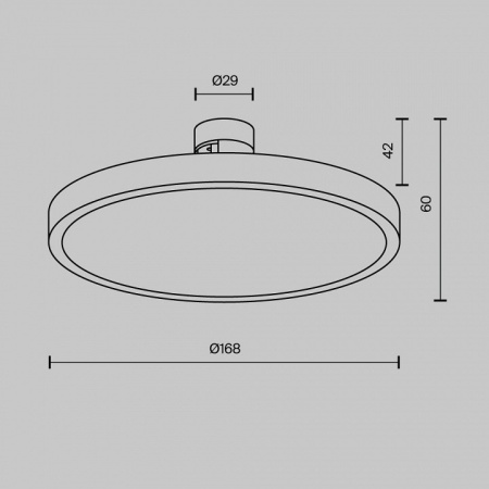 Фото Накладной светильник Maytoni Plato TR153-1-10W3K-B