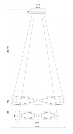 Фото Подвесной светильник Maytoni Weave MOD062PL-L103CH3K