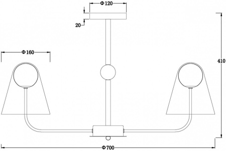Фото Люстра на штанге Freya Doublety FR5382PL-05BS