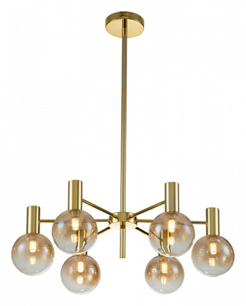 Фото Люстра на штанге Indigo Collana 13015/6R Gold