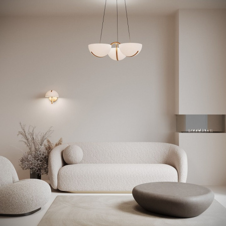 Фото Подвесная люстра Eurosvet Emisfero 50083/3 LED золото